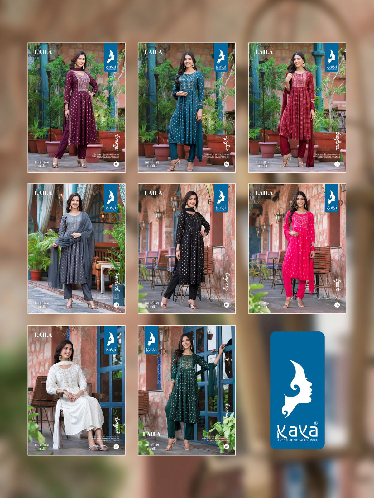 Kaya Laila Designer Readymade Suits Catalog
